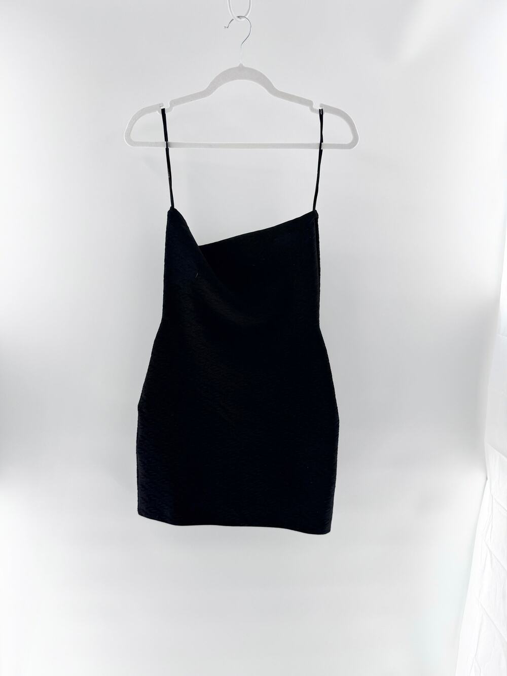 Alexander Wang Strapless Textured Knit Bodycon Mini Dress Black Women's Small